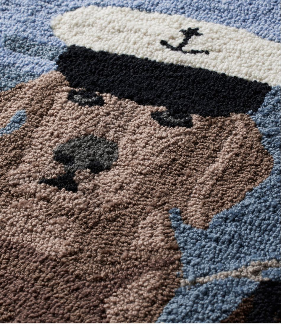 Indoor/Outdoor Vacationland Rug, Seaside Dogs / L.L.Bean