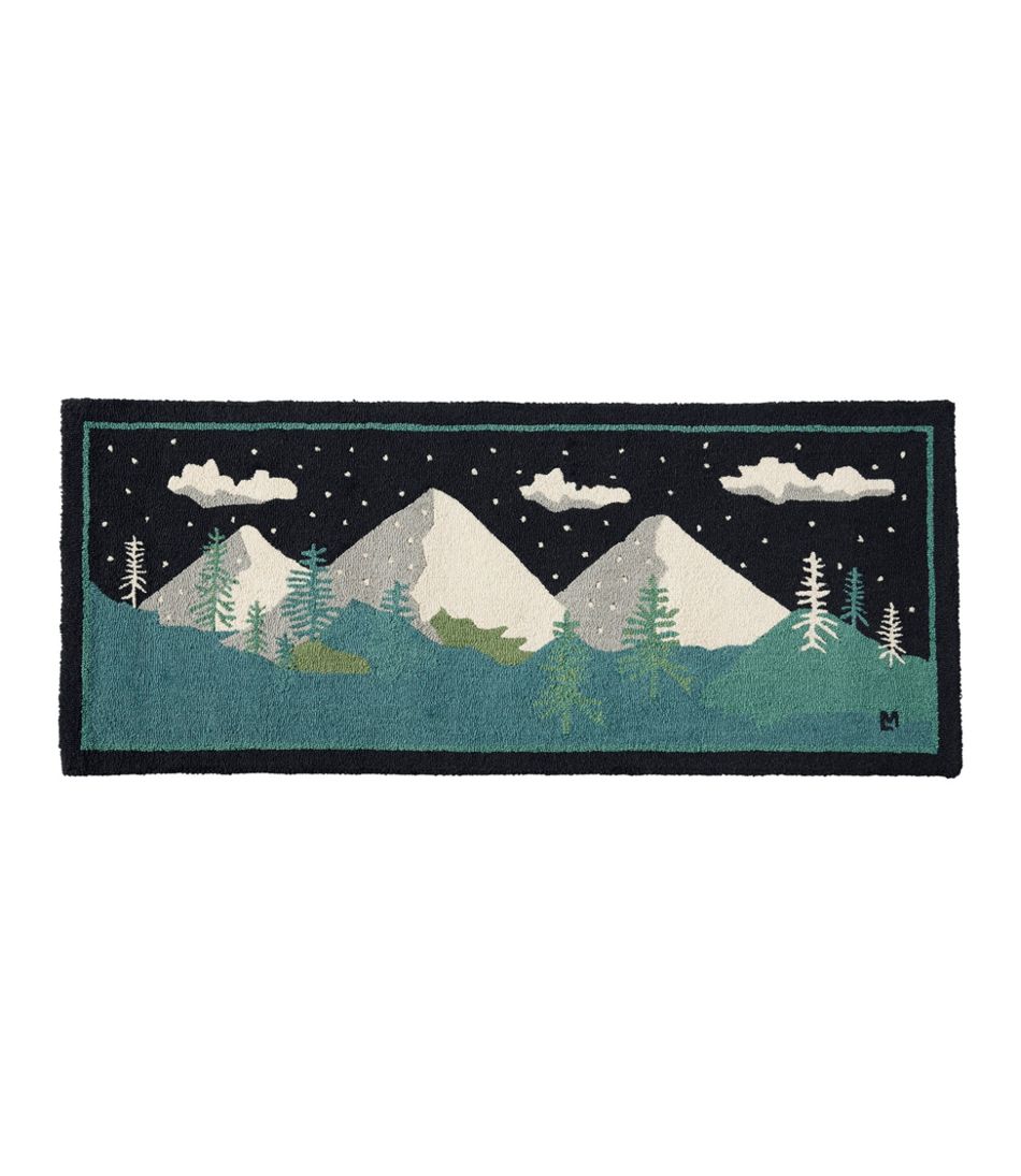 Wool Hooked Runner, Winter Woods / L.L.Bean