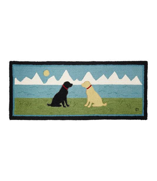 Wool Hooked Novelty Runner, Lakeside Labs / L.L.Bean