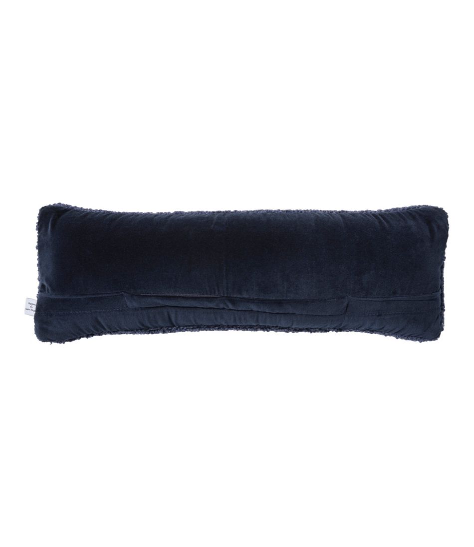 Wool Hooked Throw Pillow, Whale, 8" x 24" / L.L.Bean