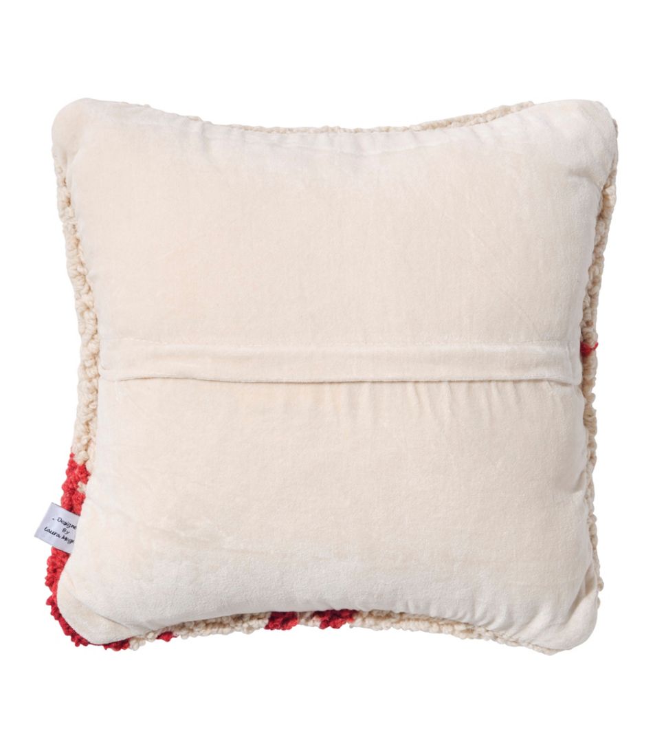 Wool Hooked Throw Pillow, Red Lobster, 14" x 14" / L.L.Bean