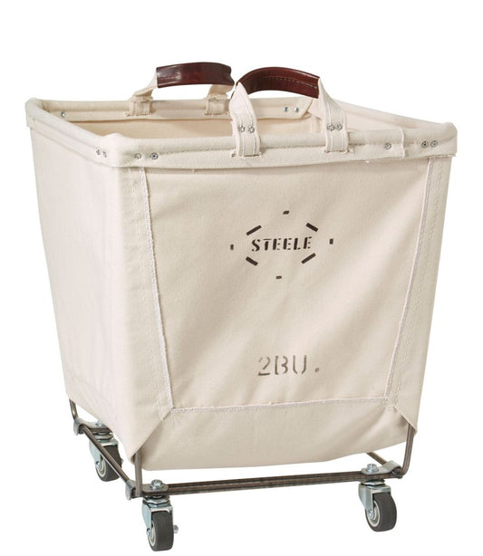 Steele Two Bushel Small Carry Basket with Casters / L.L.Bean