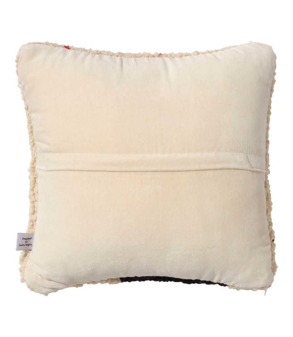 Wool Hooked Throw Pillow, Snowflake Black Lab, 14" x 14" / L.L.Bean