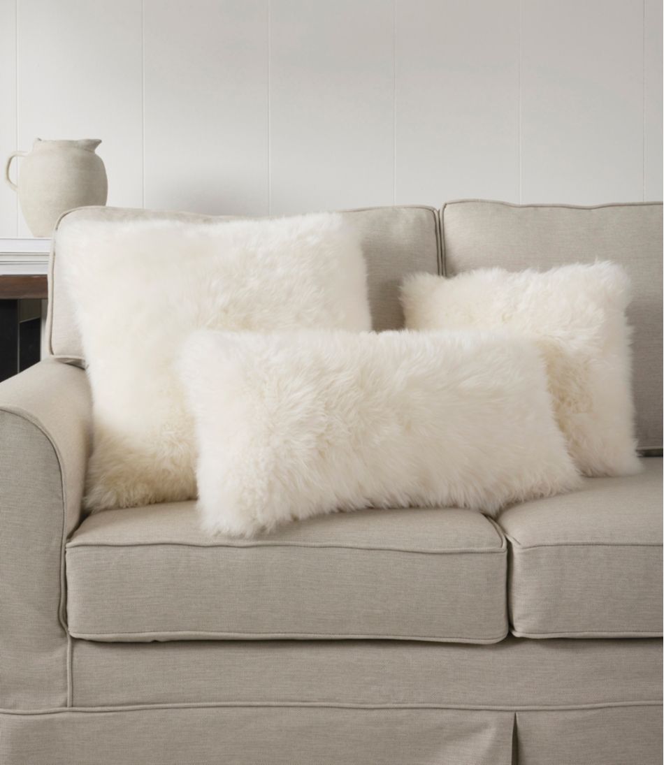 Sheepskin Throw Pillow, 11" x 22" / L.L.Bean