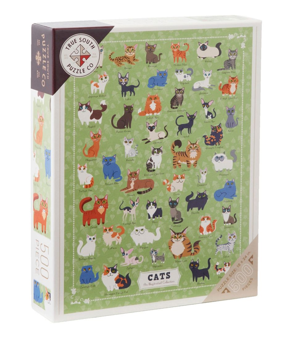 Illustrated Cats Puzzle, 500 Pieces / L.L.Bean