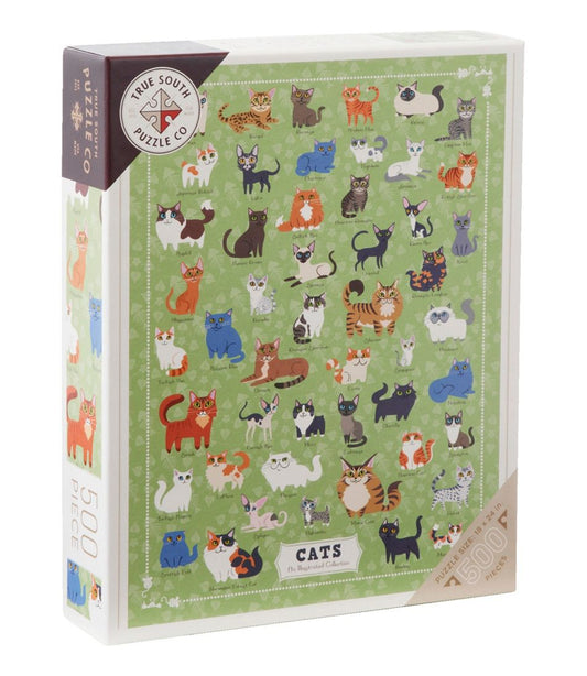 Illustrated Cats Puzzle, 500 Pieces / L.L.Bean