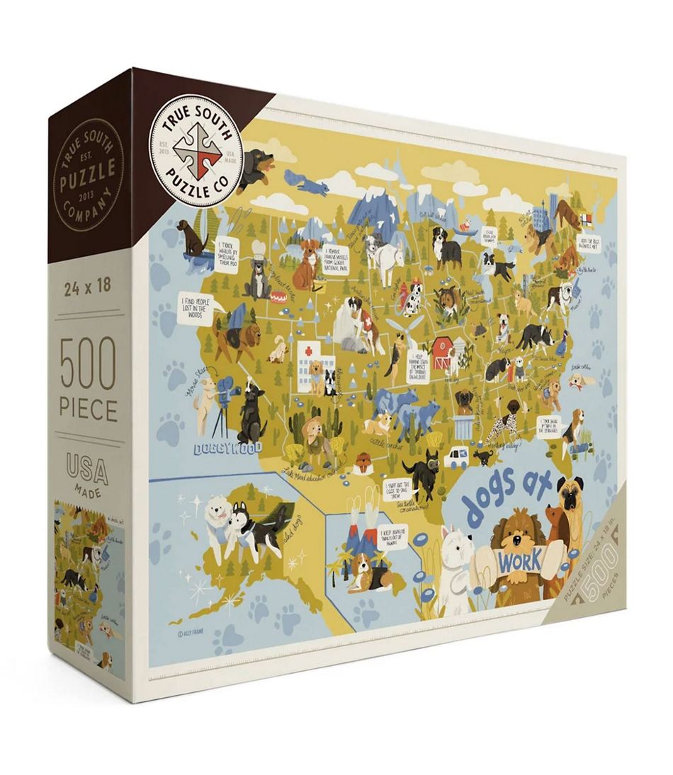 Dogs at Work Puzzle, 500 Pieces / L.L.Bean