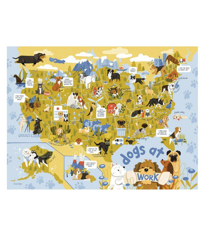 Dogs at Work Puzzle, 500 Pieces / L.L.Bean