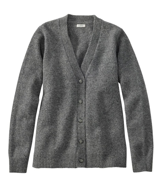 Women's Bean's Classic Ragg Wool Sweater, Button-Front Cardigan / L.L.Bean
