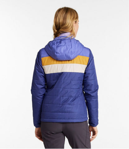 Women's Mountain Classic Puffer Hooded Jacket, Colorblock / L.L.Bean