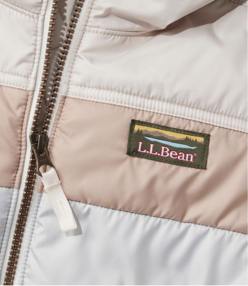 Women's Mountain Classic Puffer Hooded Jacket, Colorblock / L.L.Bean