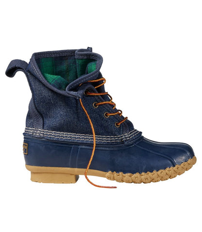 Women's Bean Boots, 8" Denim Insulated Flannel-Lined / L.L.Bean