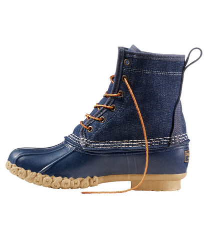 Women's Bean Boots, 8" Denim Insulated Flannel-Lined / L.L.Bean