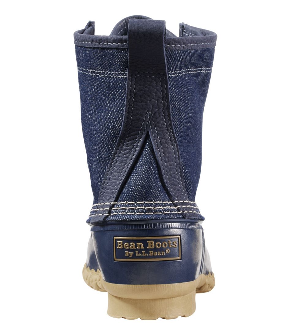 Women's Bean Boots, 8" Denim Insulated Flannel-Lined / L.L.Bean