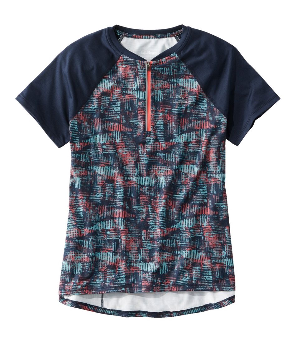 Women's Comfort Cycling Jersey Print Short-Sleeve / L.L.Bean