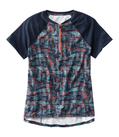 Women's Comfort Cycling Jersey Print Short-Sleeve / L.L.Bean