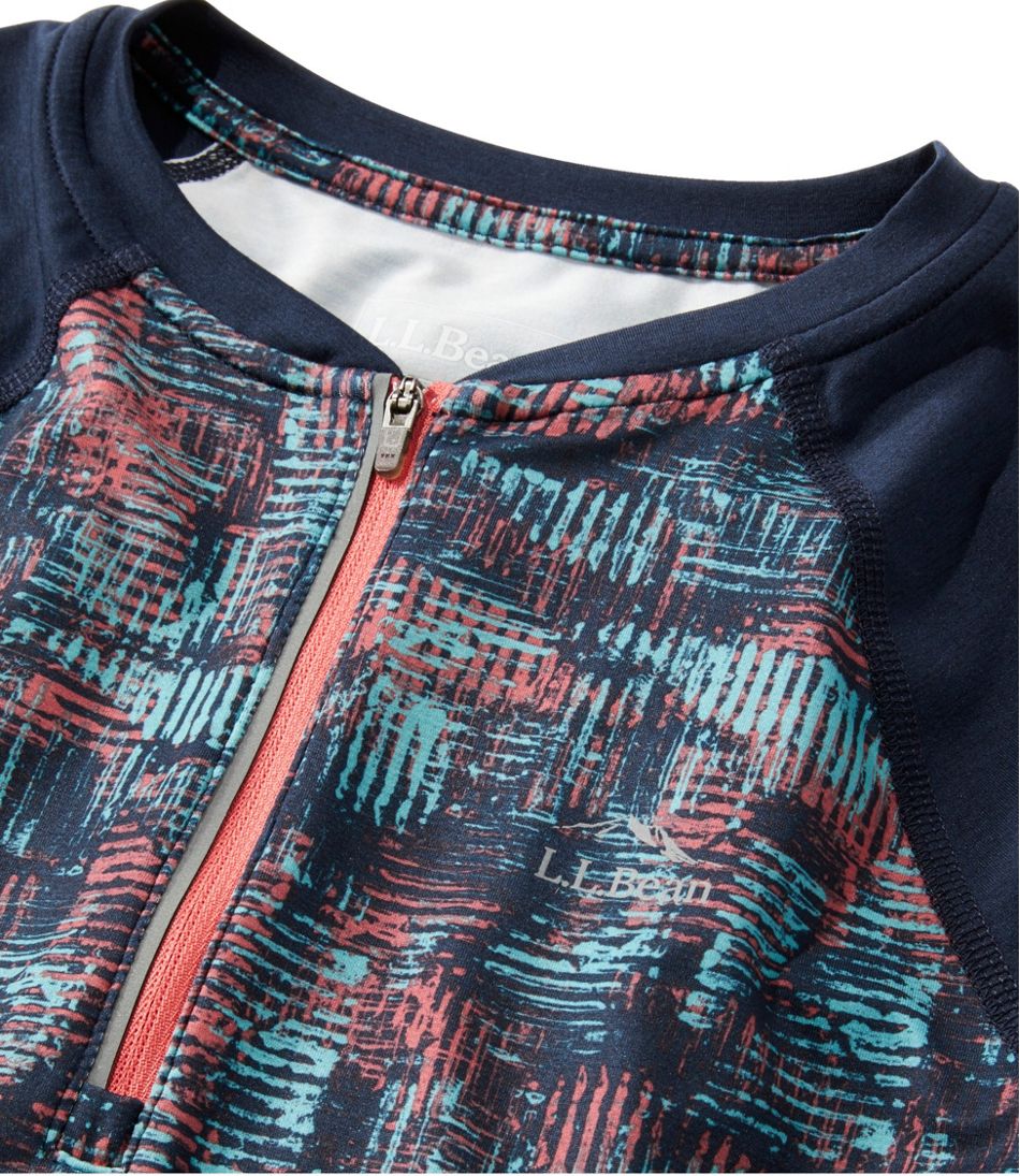Women's Comfort Cycling Jersey Print Short-Sleeve / L.L.Bean
