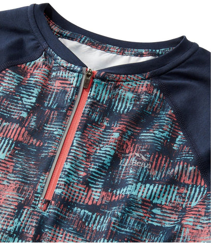 Women's Comfort Cycling Jersey, Long-Sleeve Print / L.L.Bean