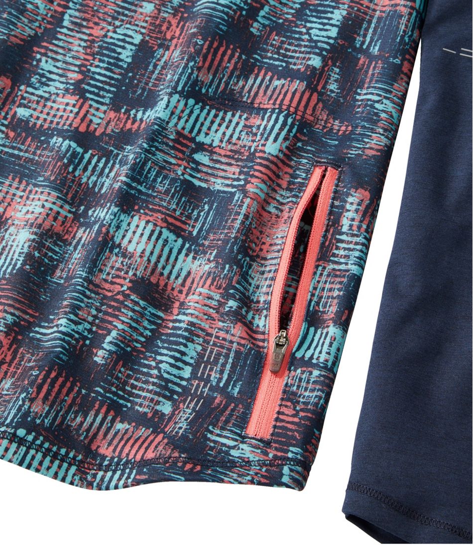 Women's Comfort Cycling Jersey, Long-Sleeve Print / L.L.Bean
