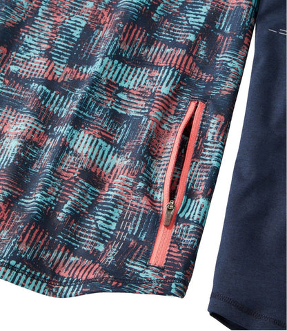 Women's Comfort Cycling Jersey, Long-Sleeve Print / L.L.Bean