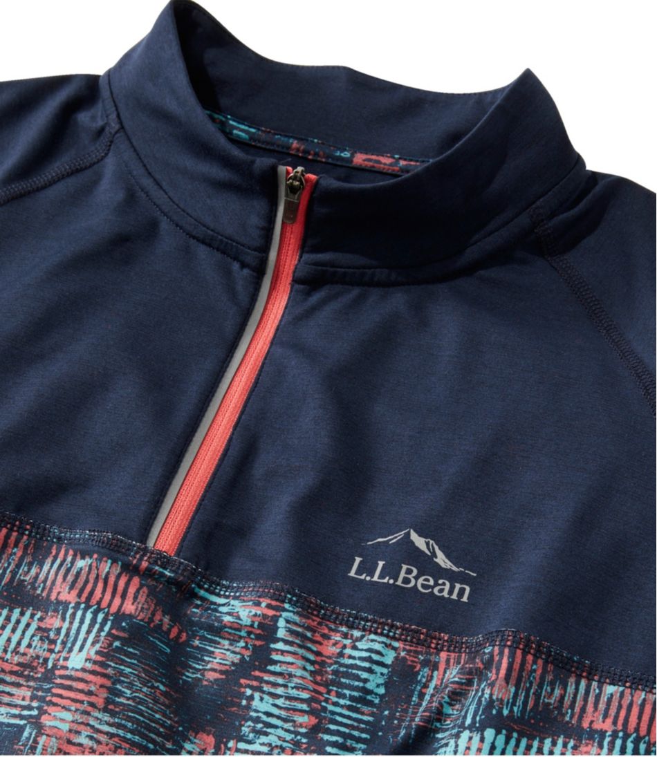 Men's Comfort Cycling Jersey, Short-Sleeve Print / L.L.Bean