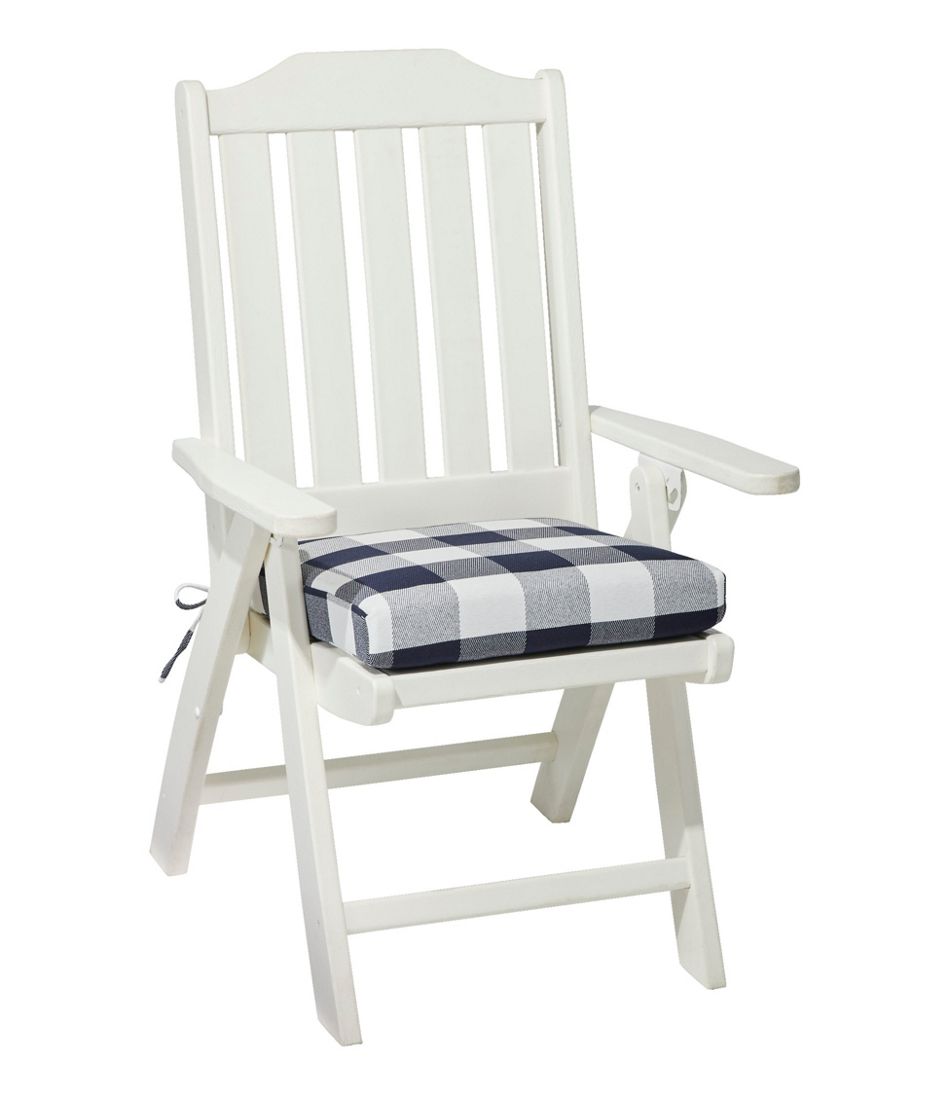 All-Weather Folding/Armless Chair Cushion, Buffalo Plaid / L.L.Bean