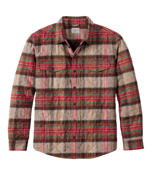 Men's Quilted Scotch Plaid Flannel Shirt Jac / L.L.Bean