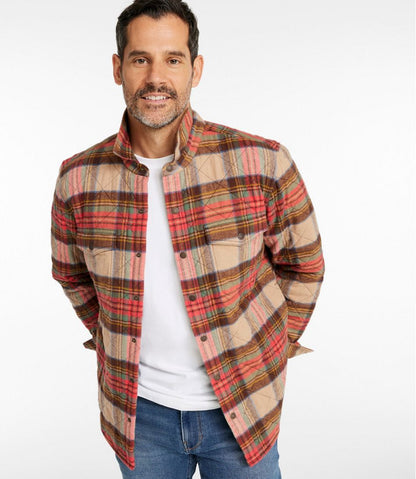 Men's Quilted Scotch Plaid Flannel Shirt Jac / L.L.Bean