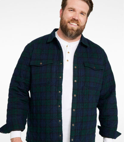 Men's Quilted Scotch Plaid Flannel Shirt Jac / L.L.Bean