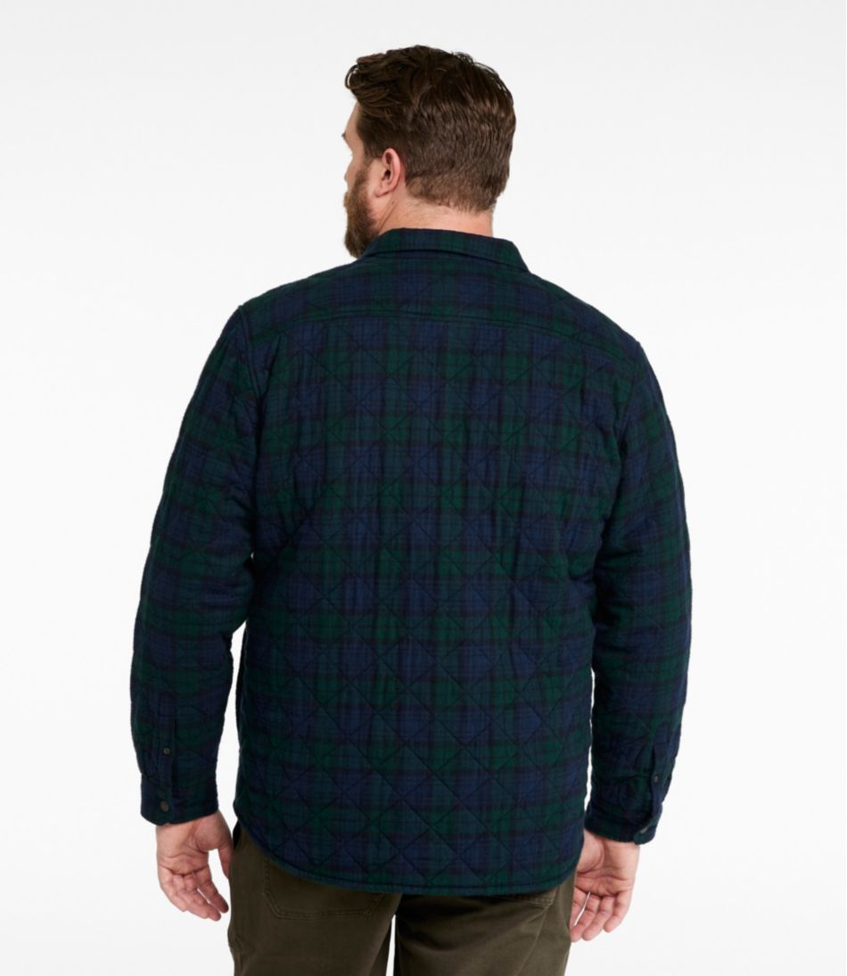 Men's Quilted Scotch Plaid Flannel Shirt Jac / L.L.Bean