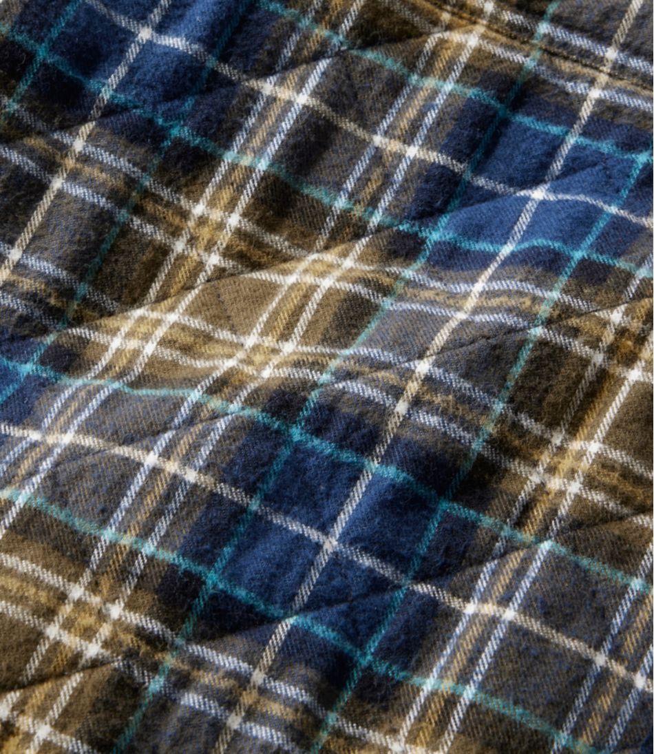 Men's Quilted Scotch Plaid Flannel Shirt Jac / L.L.Bean
