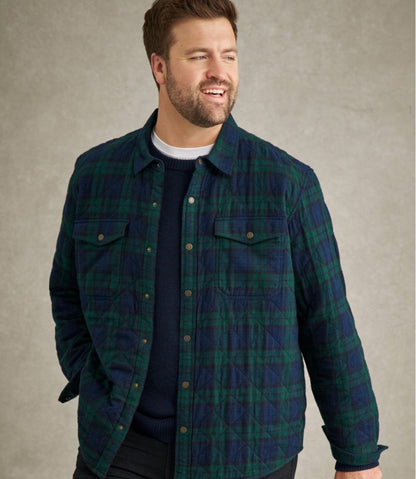 Men's Quilted Scotch Plaid Flannel Shirt Jac / L.L.Bean