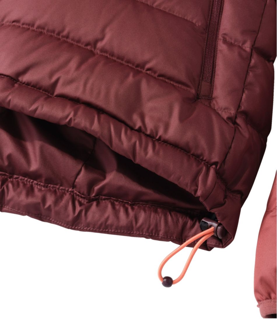 Women's Bean's Down Hooded Jacket, Colorblock / L.L.Bean
