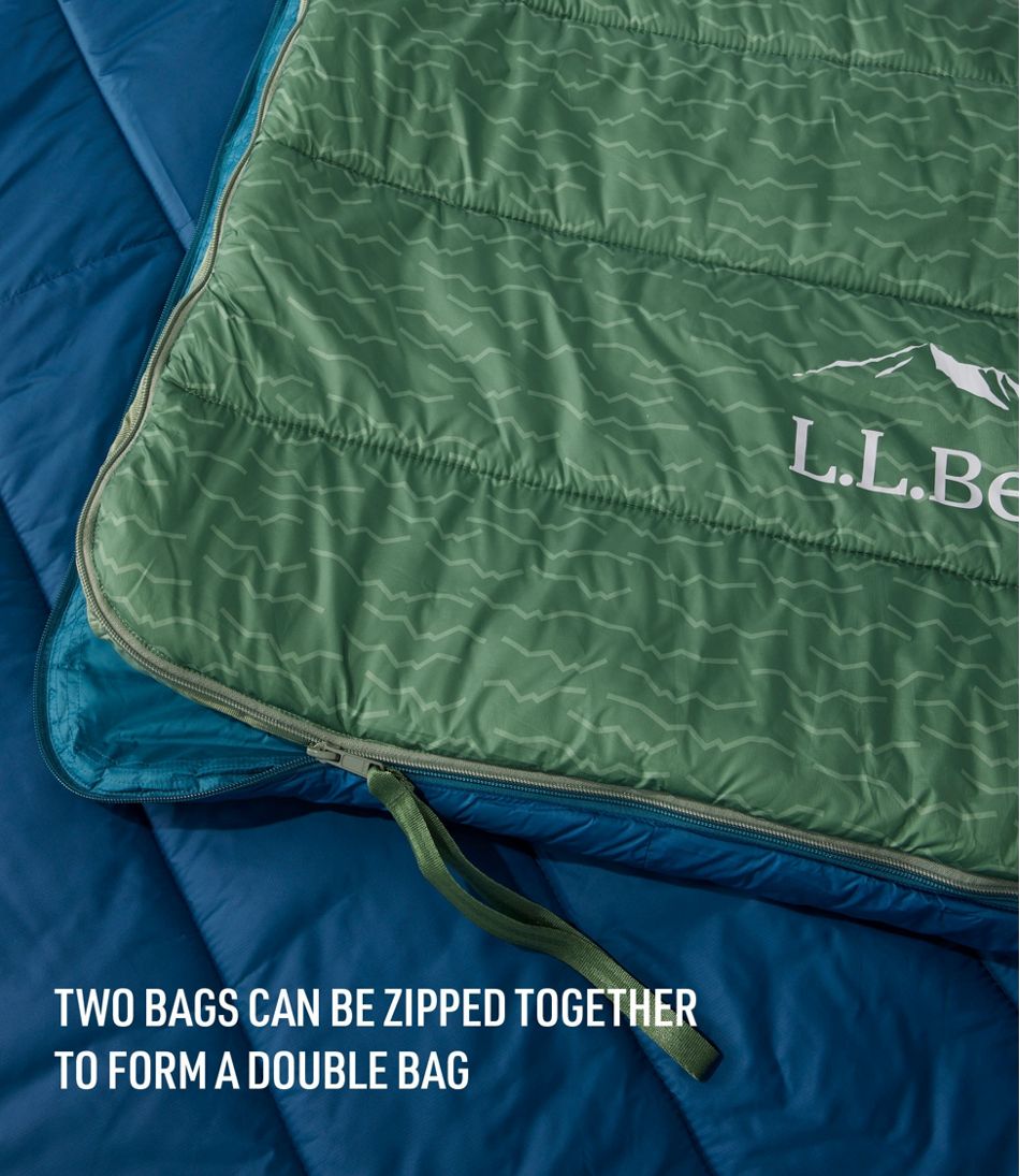 Adults' Puffer Sleeping Bag, 40° Print / L.L.Bean