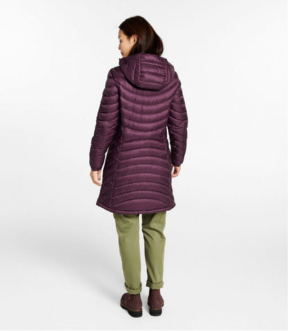 Women's Ultralight 850 Down Hooded Coat, Three-Quarter Length / L.L.Bean