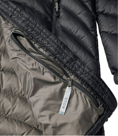 Women's Ultralight 850 Down Hooded Coat, Three-Quarter Length / L.L.Bean